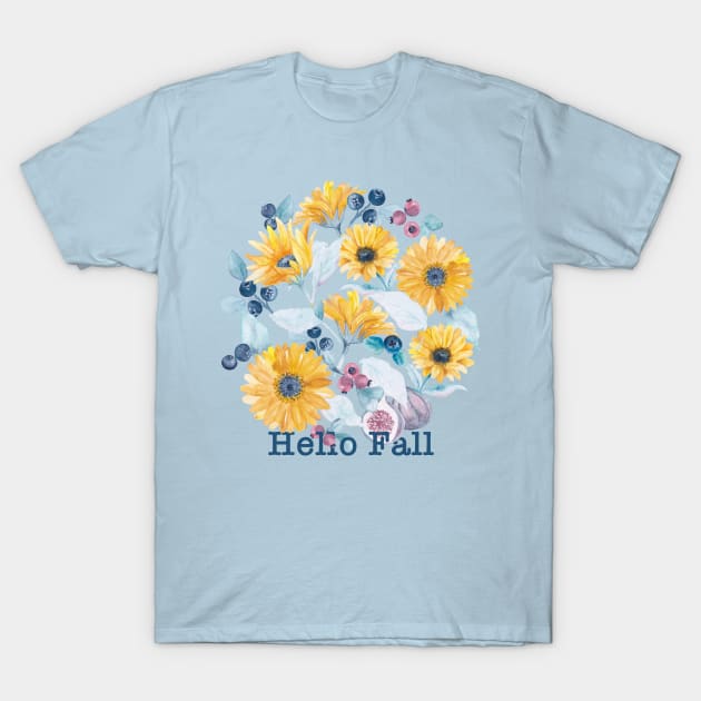 Hello Fall T-Shirt by Gingerlique